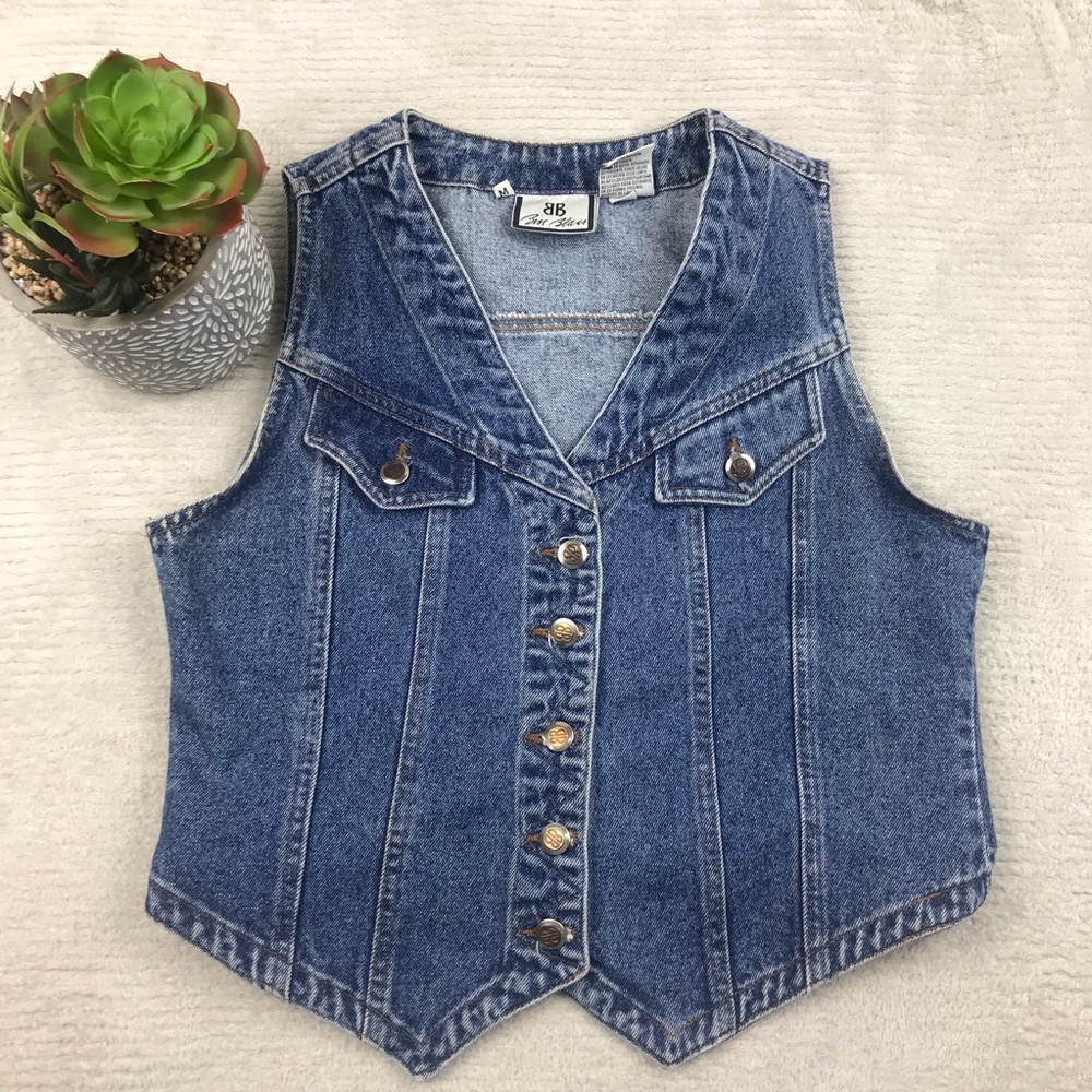 Vintage Bill Blass Distressed Vest